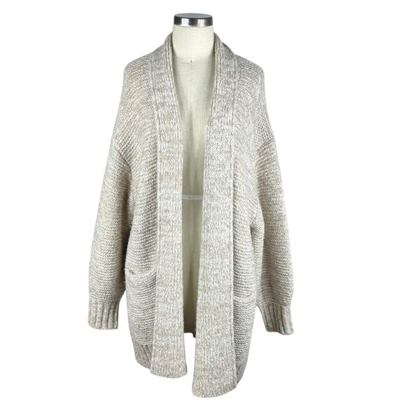 BABATON Griffith Cardigan Oversized Wool Blend Cream Tan Sweater Women's XXS - Picture 1 of 7